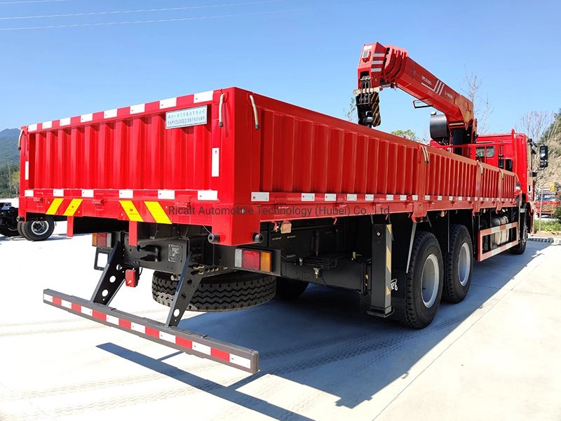 Hot Sale 10 Wheel LHD/Rhd Diesel Engine 12ton Truck Mounted Straight Arm Crane for Construction with Famous Crane