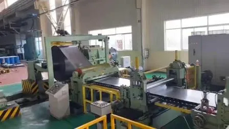 Linha de corte de aço galvanizado laminado a quente/frio para placa de bobina